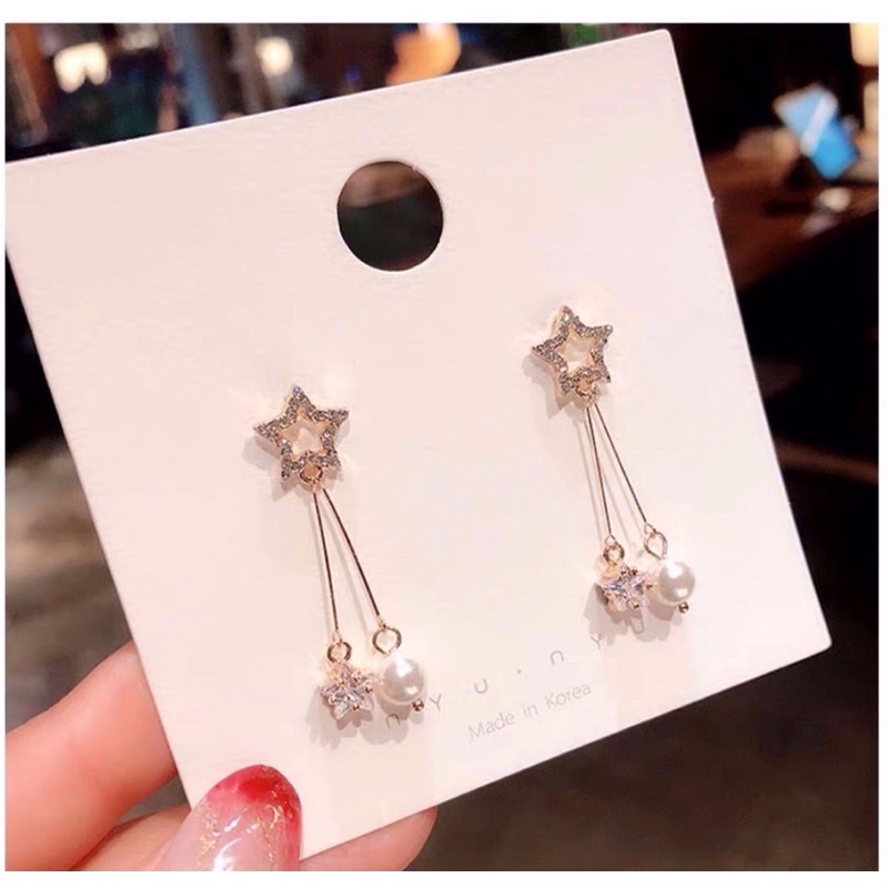 Anting E358 Air Tawar Lapis Silver Sterling 925 untuk Fashion Wanita anting