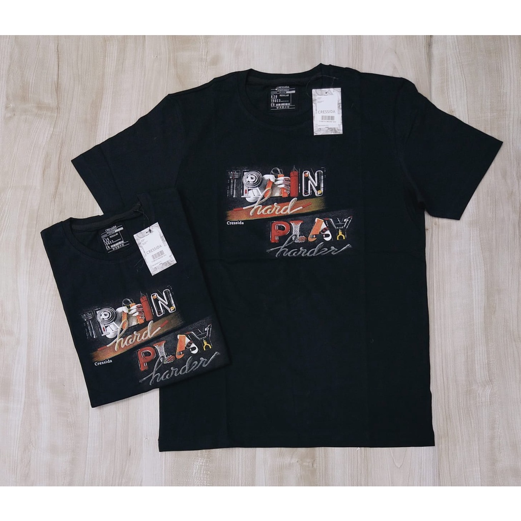 KAOS CRESSIDA ORIGINAL T SHIRT CRESSIDA BRAND ORI SLIMFIT REGULAR FIT SPANDEX KATUN KAOS PRIA MURAH