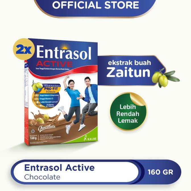 

[ COD ] Entrasol Twinpack Active Chocolate 160g