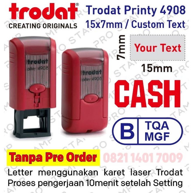 

Promo Stempel Otomatis Printy / Custom Design Trodat 4908 Hot Sale