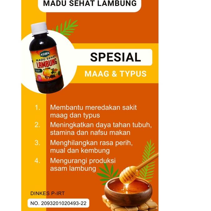 

Grosiran Murah Madu Sehat Asam Lambung Asyifa Special Maag dan Typus !!