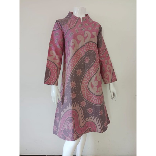 BAJU BATIK WANITA TERBARU MASA KINI LAPIS FURING