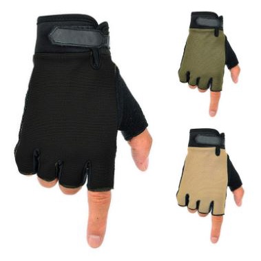 Sarung Tangan Tactical Motor Sepeda Touring Army Half Finger