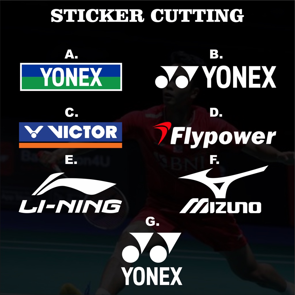 STICKER BADMINTON CUTTING