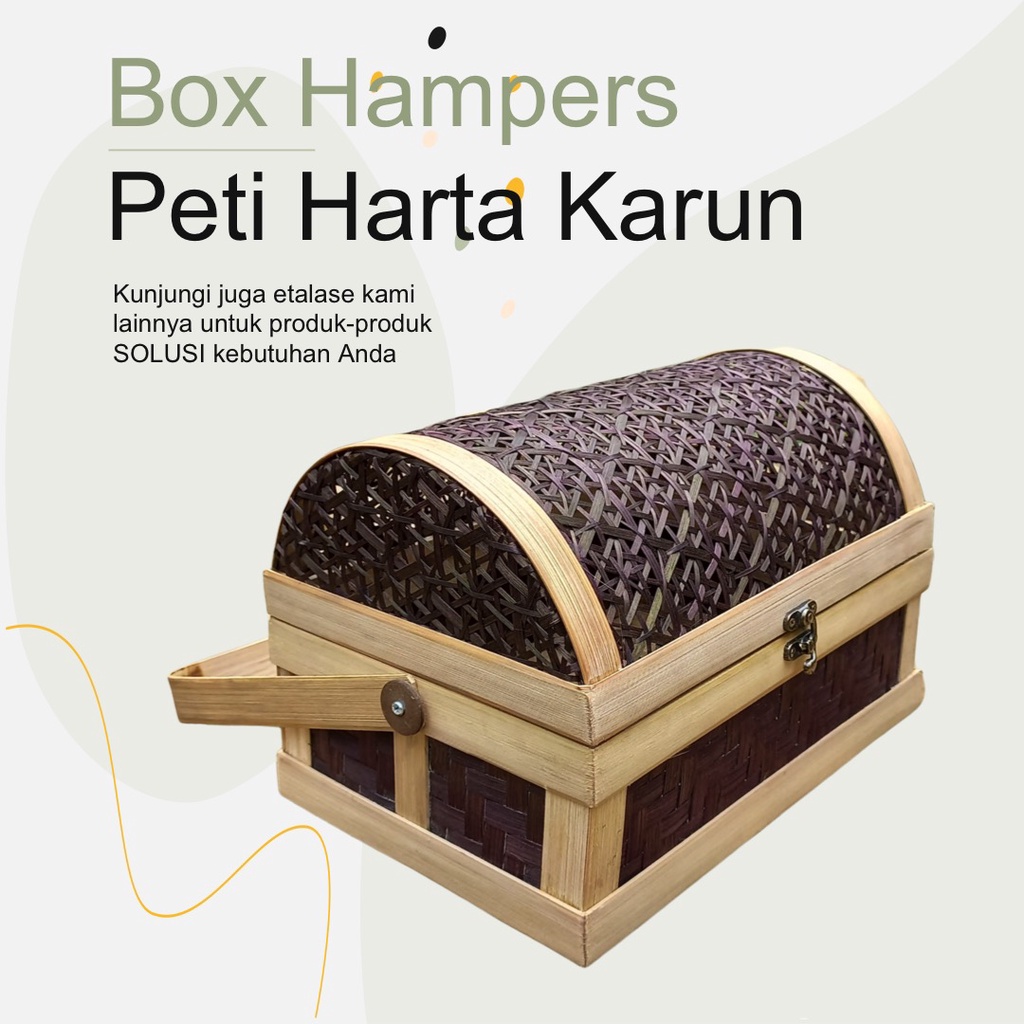 

Hamarisi | Box Hadiah Kotak Unik Hampers Premium Elegan Peti Harta Karun Bambu