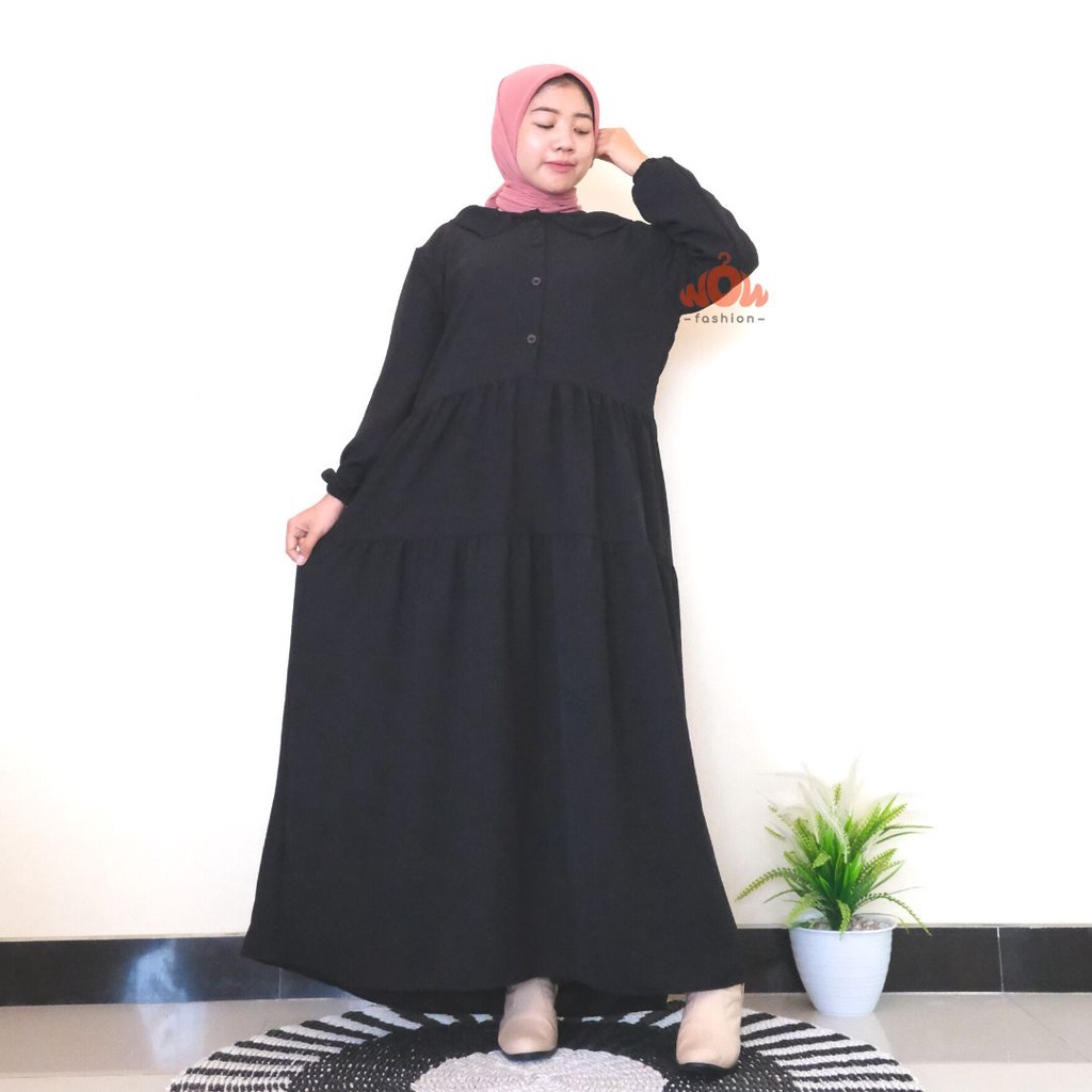 DRESS AIRA CRENKLE AIRFLOW WANITA / DRESS MUSLIM