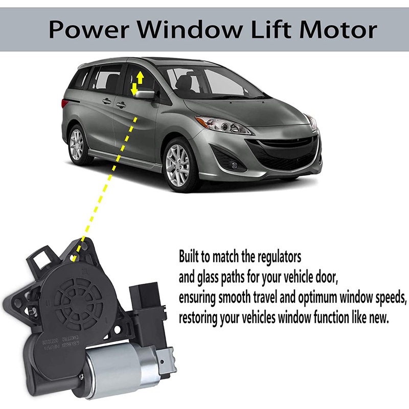 Regulator Power Window Kiri+Kanan Motor Lift Elektrik Untuk Mazda 3 6 CX-7 CX-9 RX-8 742-801 742-802