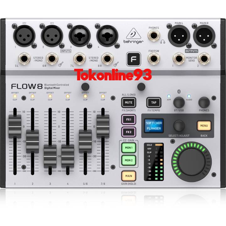 Behringer Flow 8 Flow-8 Flow8 8-Input Digital Mixer with Bluetooth