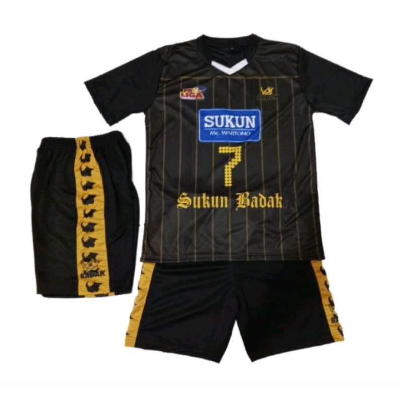 setelan baju voli sukun badak jersey printing tebal