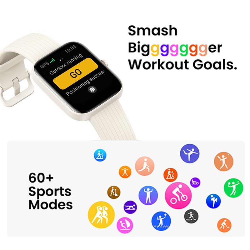 Amazfit Bip 3- Bip 3 pro - Smartwatch 1.69&quot; Ultra-large Color Display 50 watch face