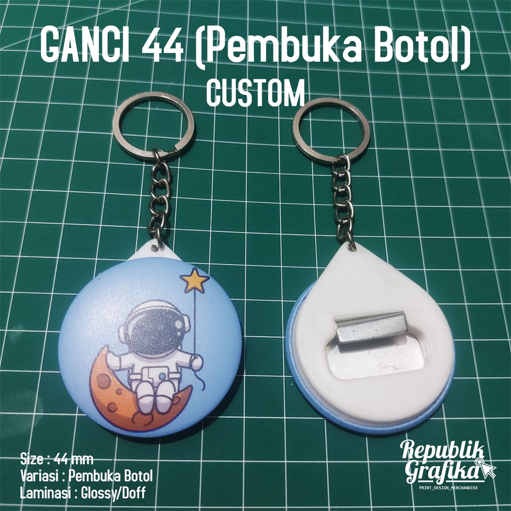 GANTUNGAN KUNCI 44MM PEMBUKA BOTOL SOUVENIR CUSTOM MURAH BERKUALITAS