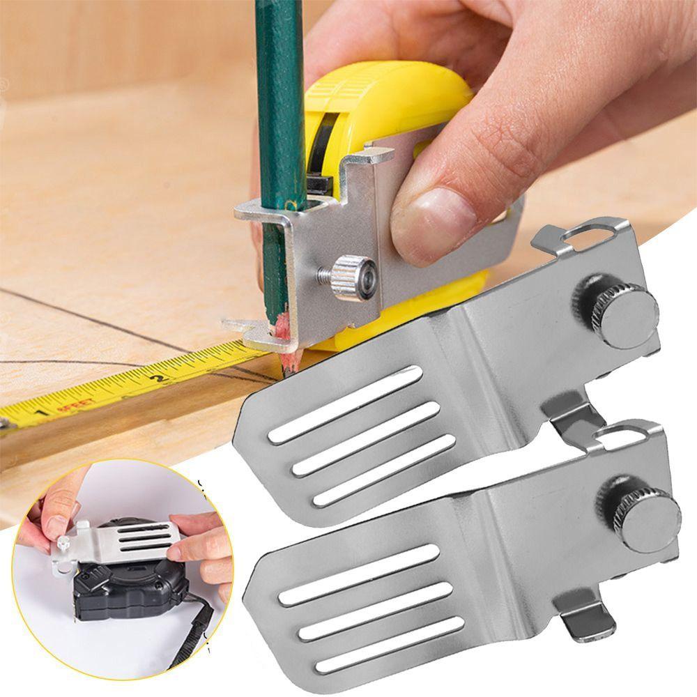 Solighter Measuring Tape Clip Holder Alat Ukur Membaca Akurat Sudut Melengkung