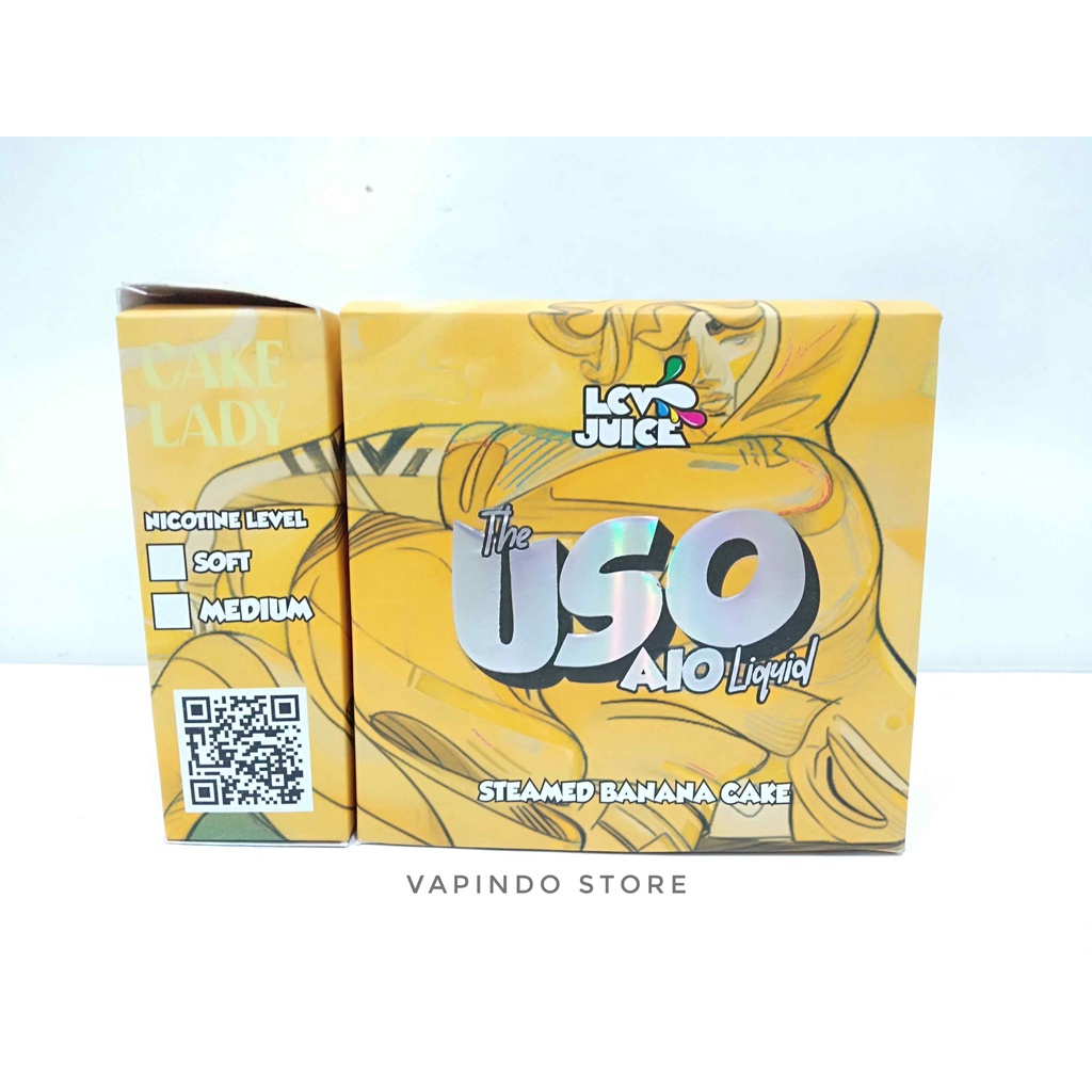 USO AIO CAKE LADY STEAMED BANANA CAKE 30ML 3MG BY LCV JUICE