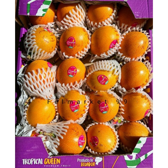 

markisa Ekuador manis & bulir besar | buah markisa import 2 kg | dus