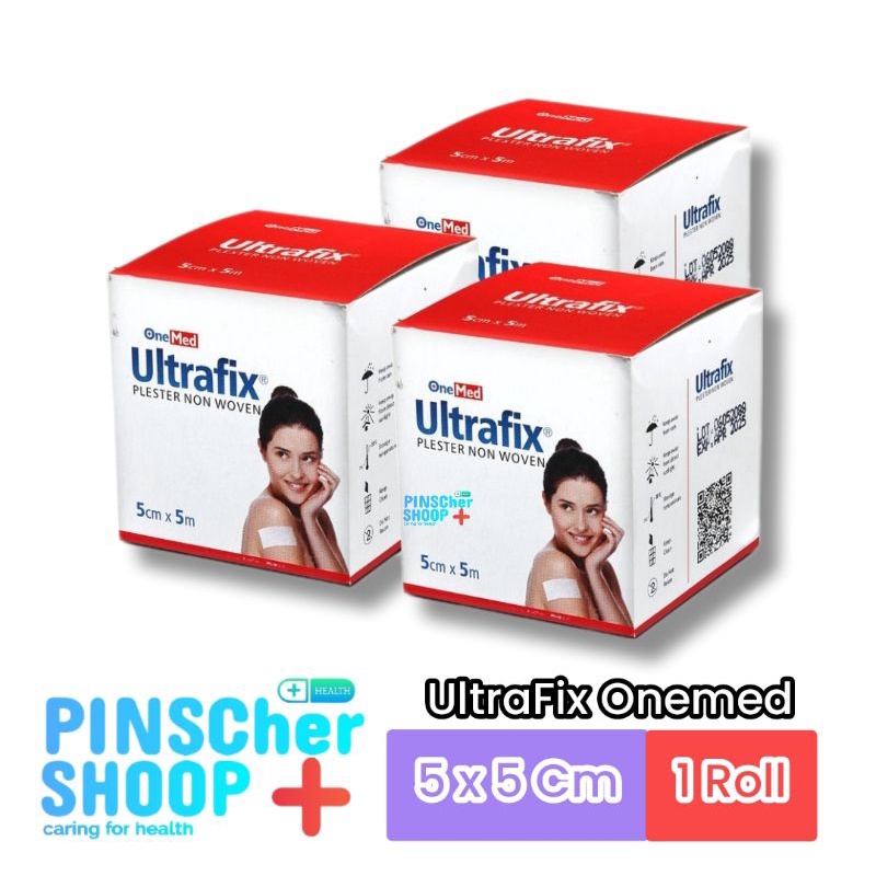 Ultrafix Onemed 5cm x 5m Plester Non Woven 1 Roll