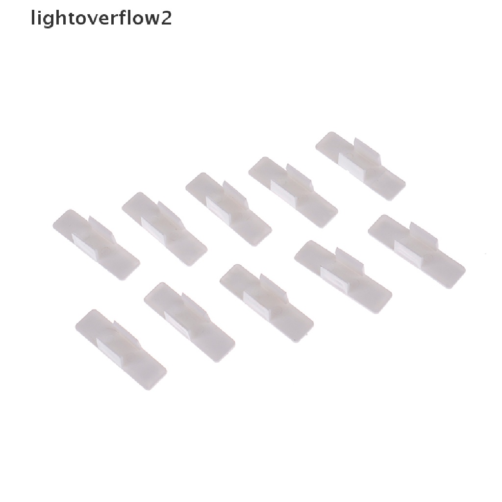 (lightoverflow2) 10pcs Klip Holder Pulpen / Pensil Dengan Perekat