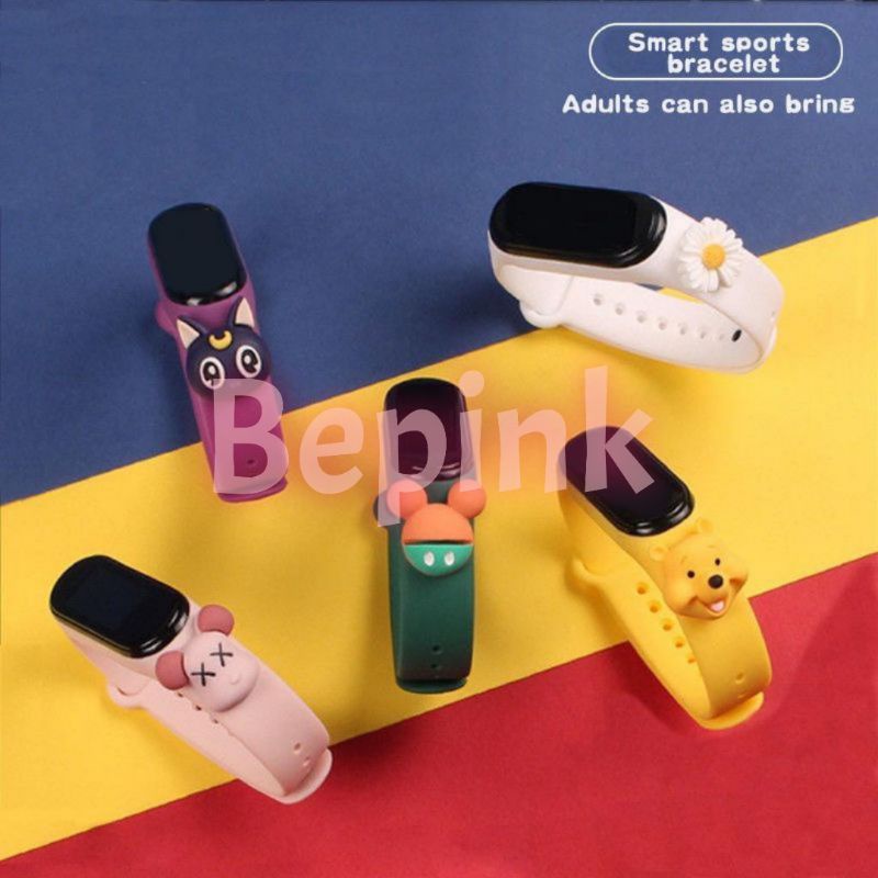 JAM TANGAN ANAK DIGITAL LED KARRTUN / CAARTOON (BEPINK OFFICIAL)