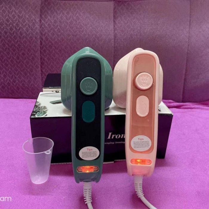 Setrika Uap Strika Setrika Uap Mini Steamer Pakaian Baju Laundry Travel Portable - Setrika Uap(W1F0)
