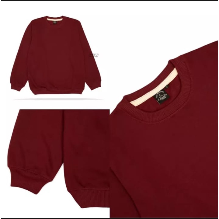 (BISA COD) Sweater Crewneck / sweater termurah / sweater terlaris / sweater berkualitas bahan cotton fleece gramasi 240