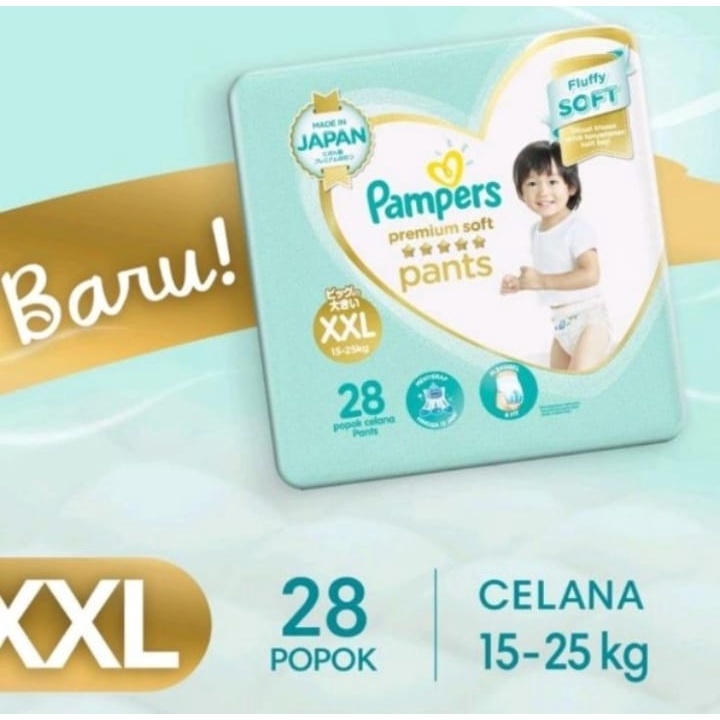 Pampres popok premium soft  XXL28 /Nb52  /M30 /L24 /XL21