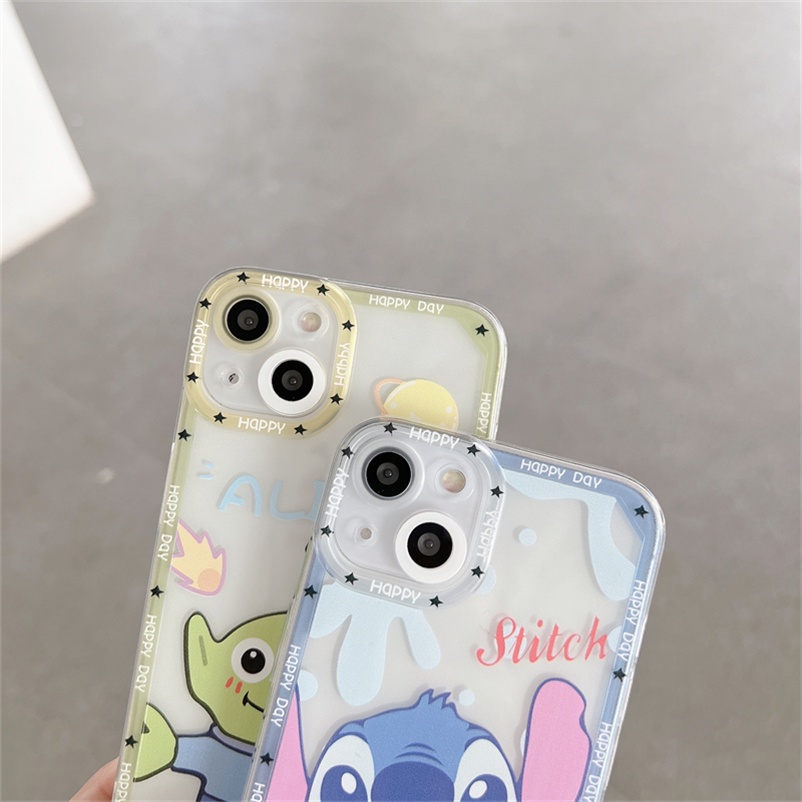 (Ready Stock) Casing Tpu Soft Case iPhone 14 13 12 11 Pro Max iPhone X Xr Xs Max iPhone 7 8 7 6 6s + Plus Se 2020 Motif Kartun Couple Phone Case Bumper Shockproof Protective Cover