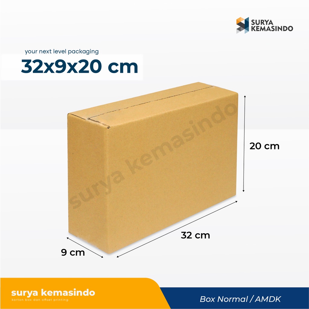 Pakaging 32x9x20 cm (Elmeira)  KARTON/KARDUS/PACKING/NORMAL/AMDK