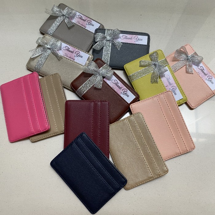 

Namecard Wedding Souvenir Card Holder. Leather Card Holder