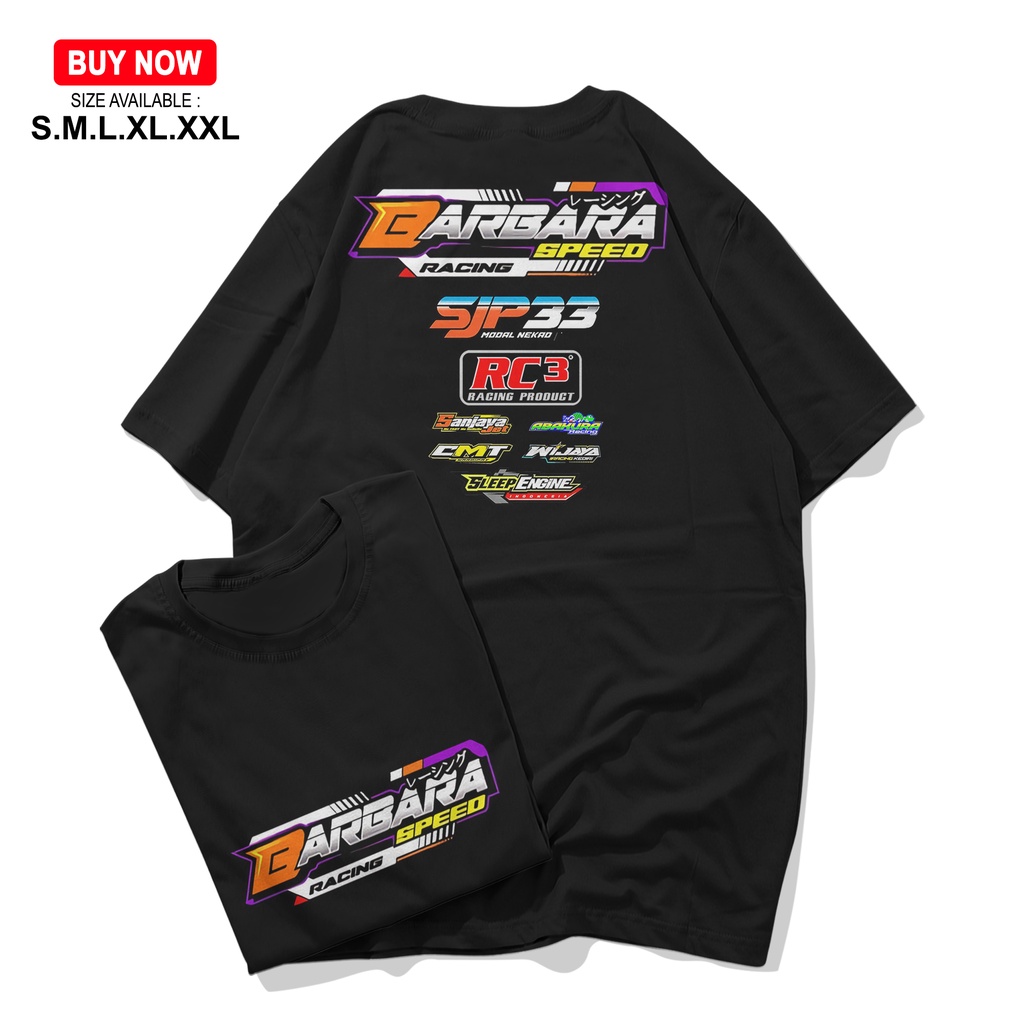 KAOS RACING BARBARASPEED ORIGINAL MERCHANDISE| KAOS REQUEST NOMOR DAN NAMA RACING PILOTER | KAOS RAC