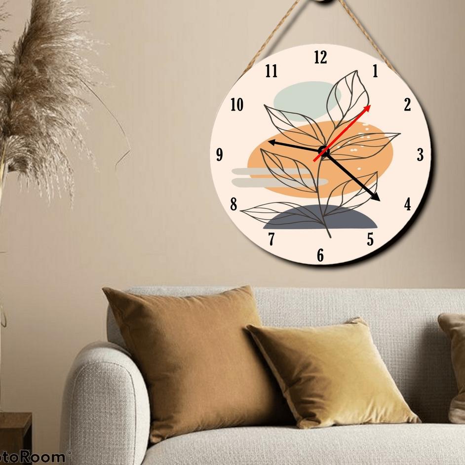 Chekout Jam Dinding Aesthetic Minimalis / Jam Dinding Kayu Minimalis Aesthetic / Jam Dinding