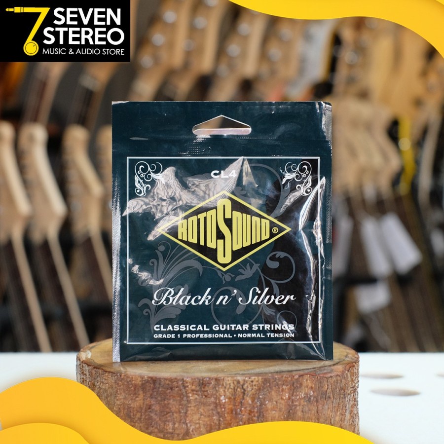 Rotosound CL4 Black and Silver Classical String Senar Nylon Acoustic