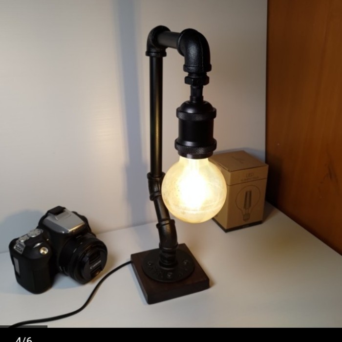 lampu industrial / lampu meja Edison vintage 2 - fitting expose