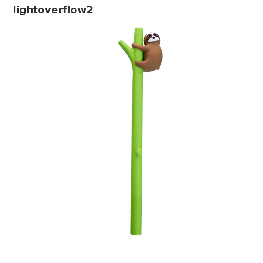 (lightoverflow2) 1pc Pulpen Tinta Gel Hitam 0.5mm Bentuk Kartun Koala Untuk Tanda Tangan (ID)