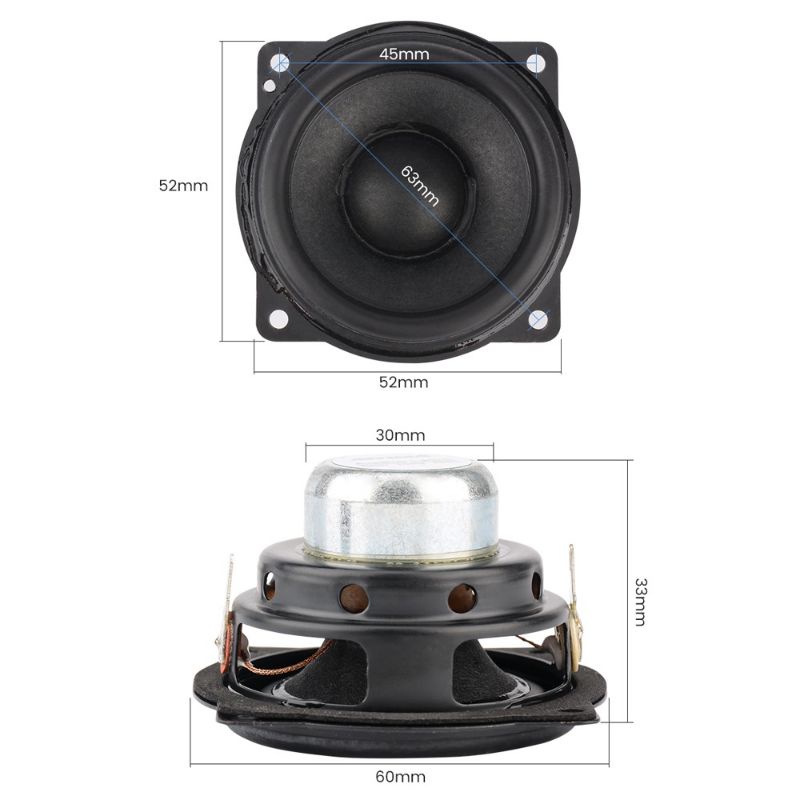 speaker 2,25 inch aiyima full ring 10w 4Ohm