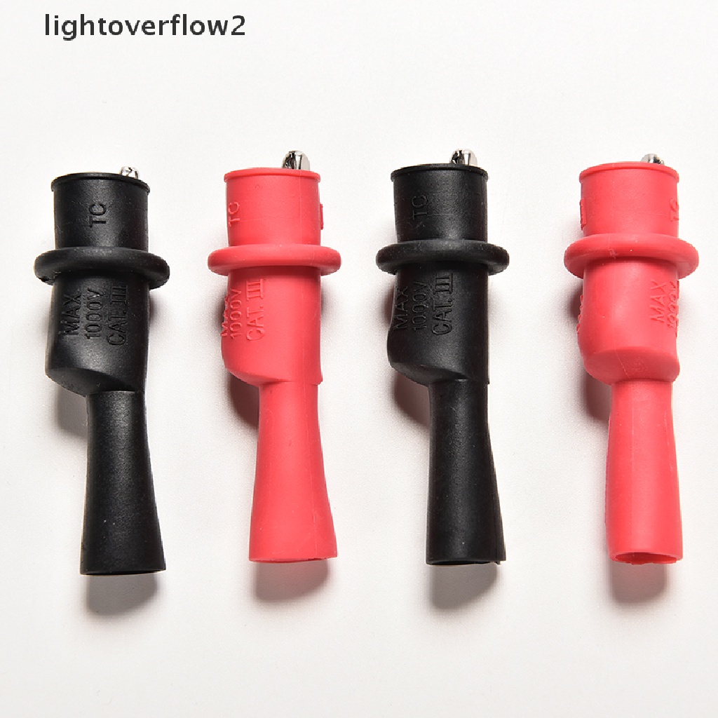 (lightoverflow2) 1 Pasang Capit Buaya Untuk Multimeter Fluke