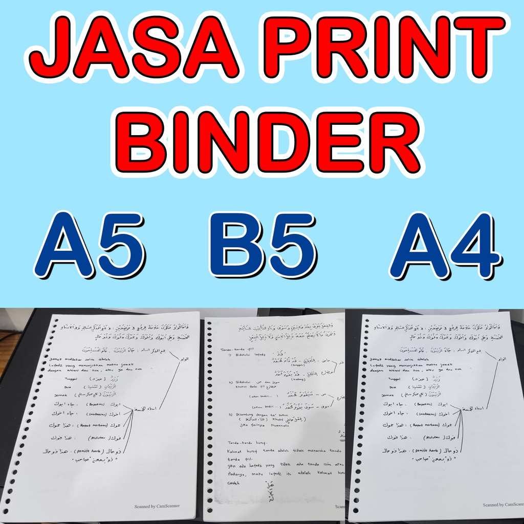 

PRINT BINDER MURAH A5 B5 A4