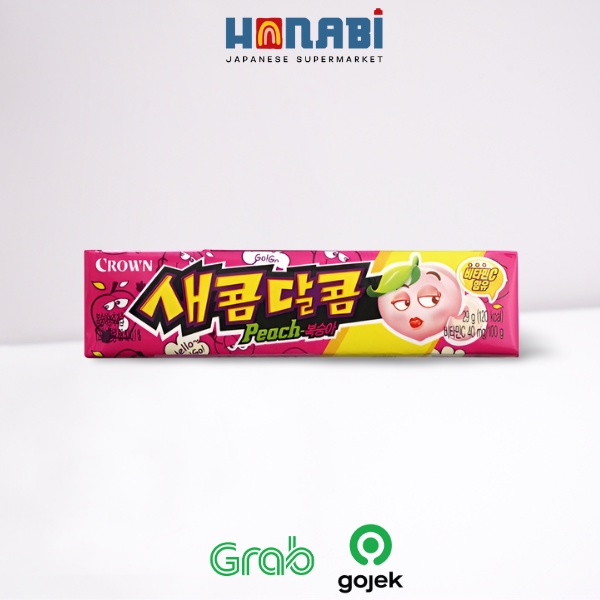 

Crown Sweet Sour Candy Peach 29g - Permen Asam Manis Peach Made In Korea