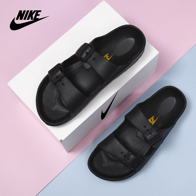 Nike Sandal Wanita Dewasa Casual Sendal Slop Perempuan  Santai Empuk Kekinian Sandal Cewek Distro Terbaru Slip On Anti Slip