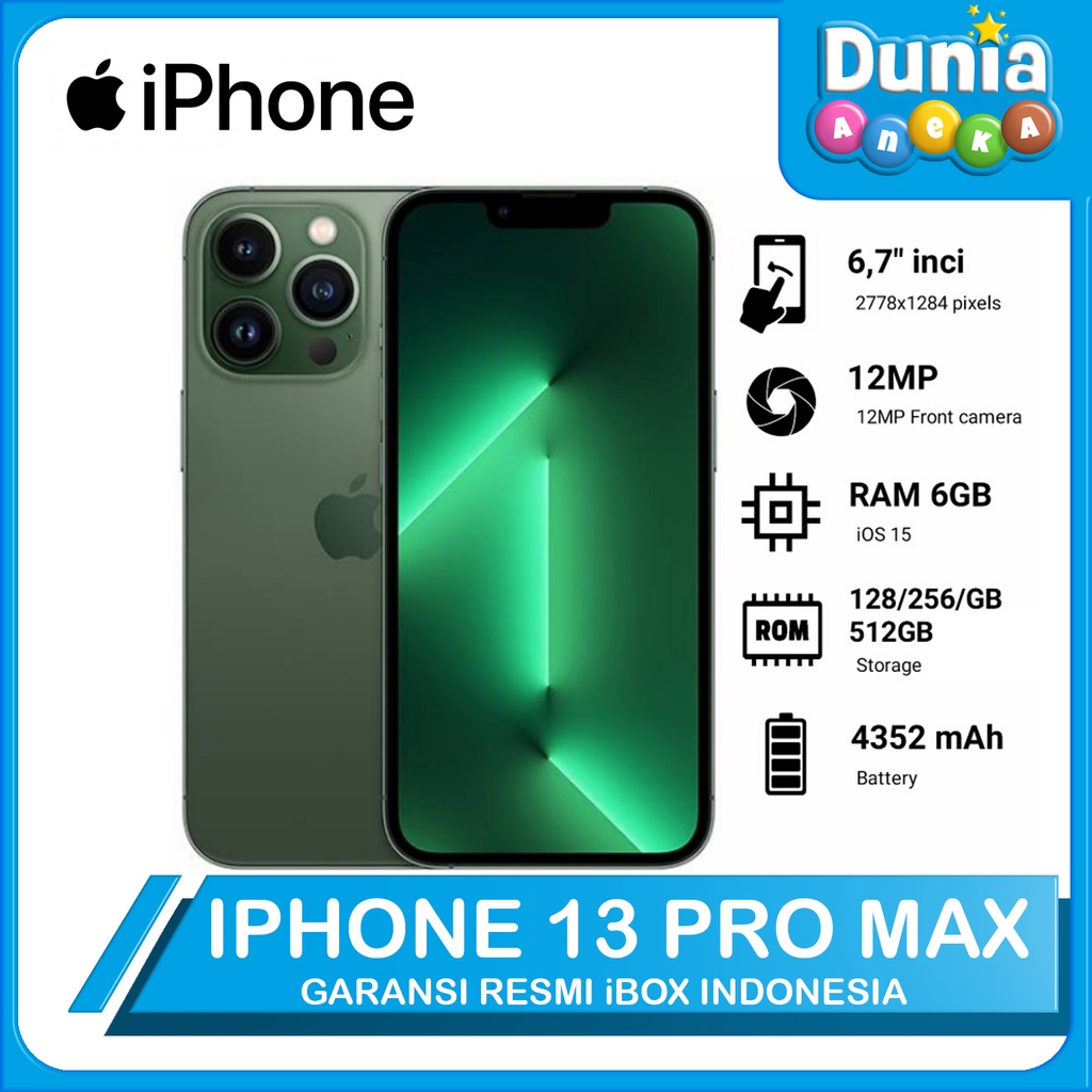 IPHONE 13 PRO MAX ALPINE GREEN GARANSI RESMI