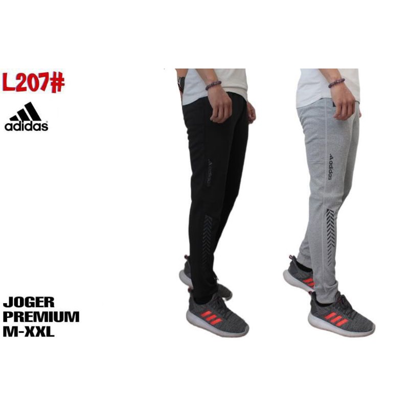 Adidas celana olahraga jogger pajang pria premium