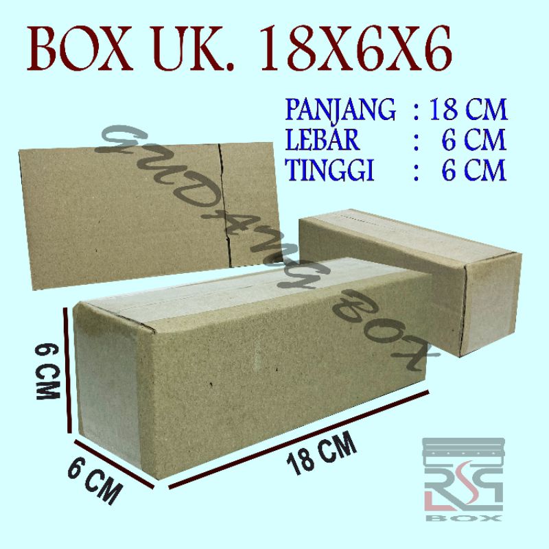 

Kardus packing uk. 18x6x6 cm packaging Box online murah
