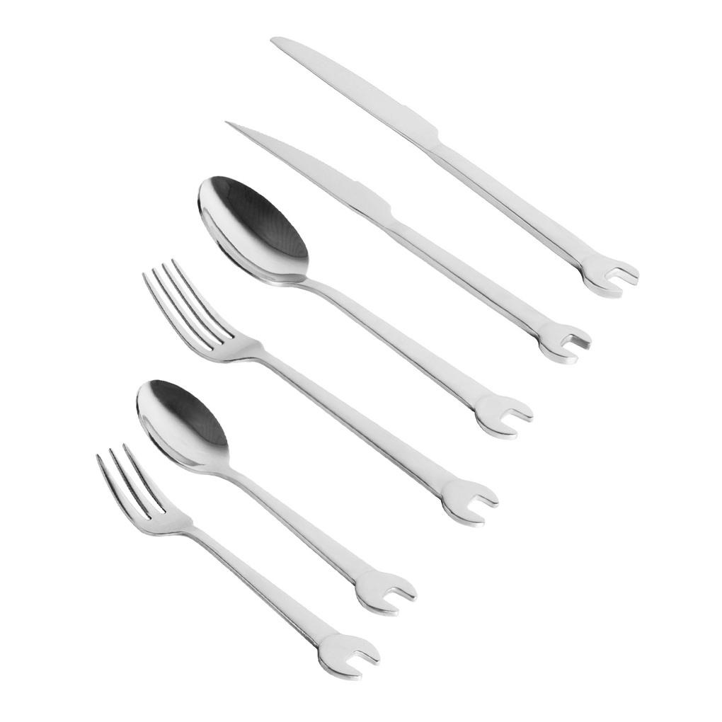 Gold Set Alat Makan Stainless Set Peralatan Makan Garpu Sendok Mewah Set Gift Box Sendok Garpu Cuci Piring Aman