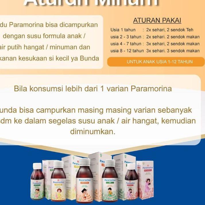 Terbaik.. PARAMORINA MADU ANAK 100 ML - Atasi terlambat bicara, jalan, menambah nafsu makan, obat ba