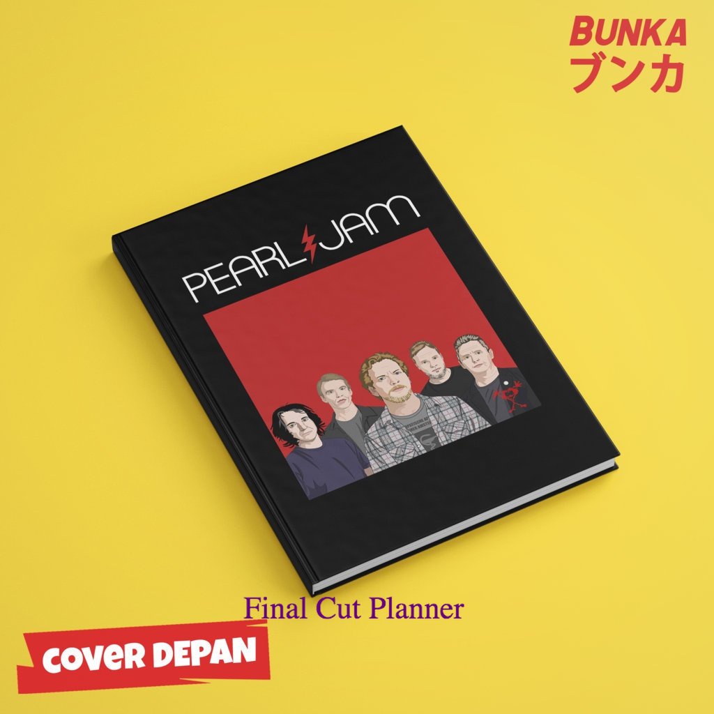 

buku tulis polos/bergaris Band Pearl Jam Hardcover A5 Buku Tulis Catatan Notes Agenda Planner Jurnal