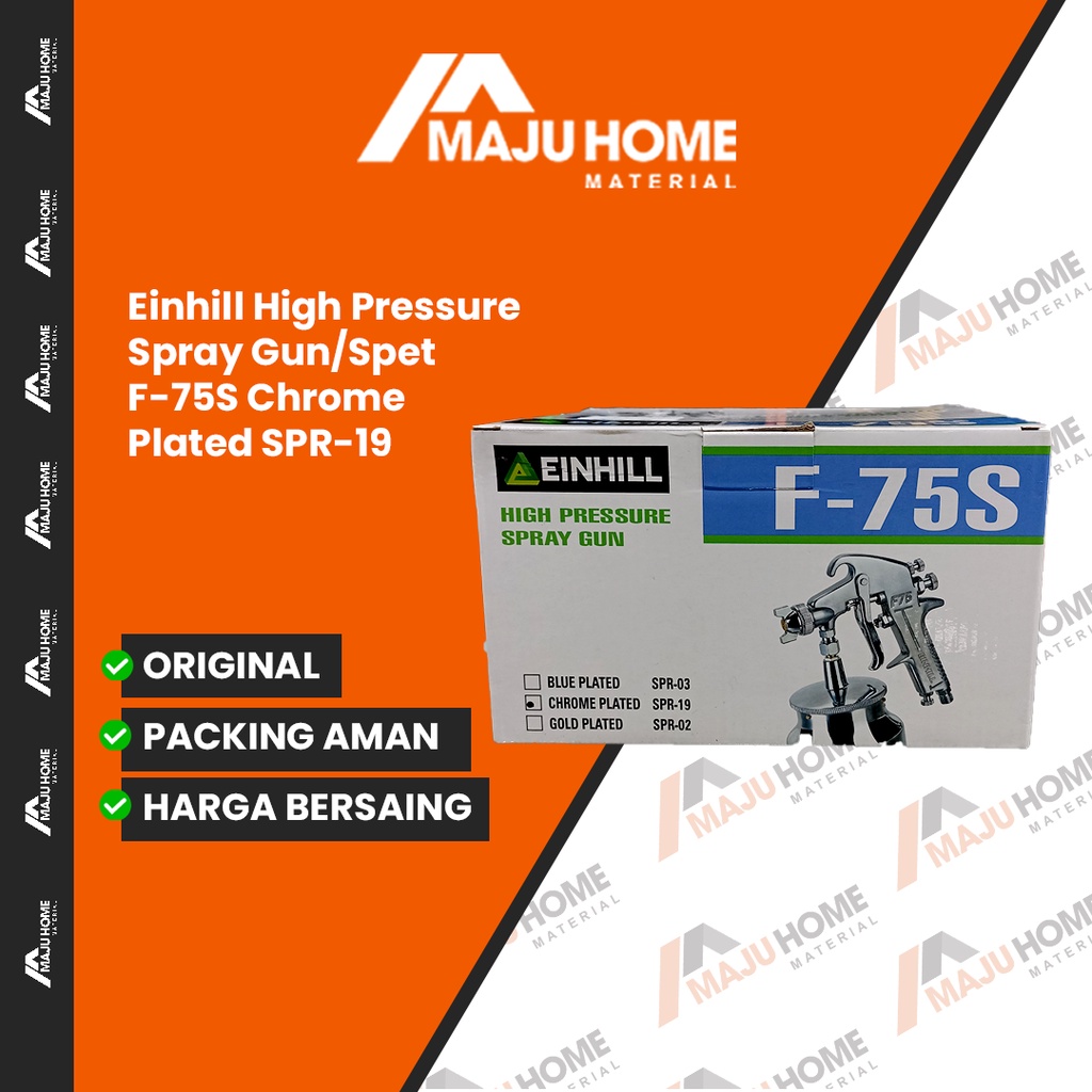 Einhill High Pressure Spray Gun/Spet F-75S Chrome Plated SPR-19