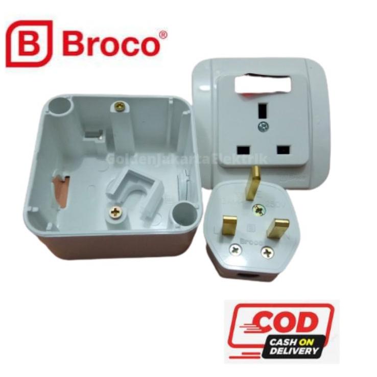 Terpercaya COLOKAN AC / STOP KONTAK AC / STOP KONTAK AC SET BROCO