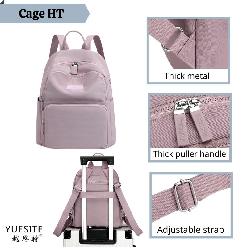 YUESITE CAGE MEDIUM BACKPACK TAS RANSEL SEDANG WANITA CEWEK TRAVEL BAG