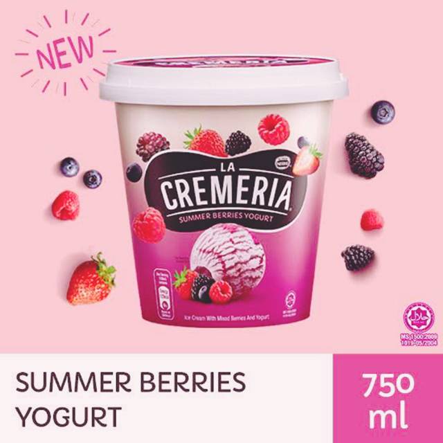 Nestle La Cremeria Ice Cream Summer Berries Yogurt 750 ML