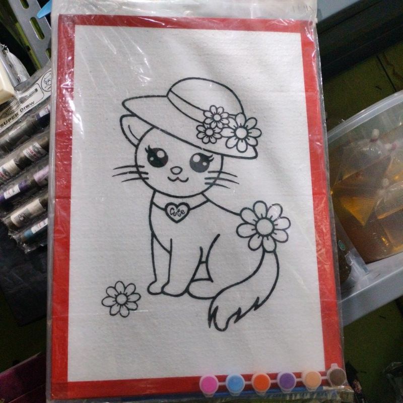 Lukisan + Kuas + Cat // lukisan sterofoam