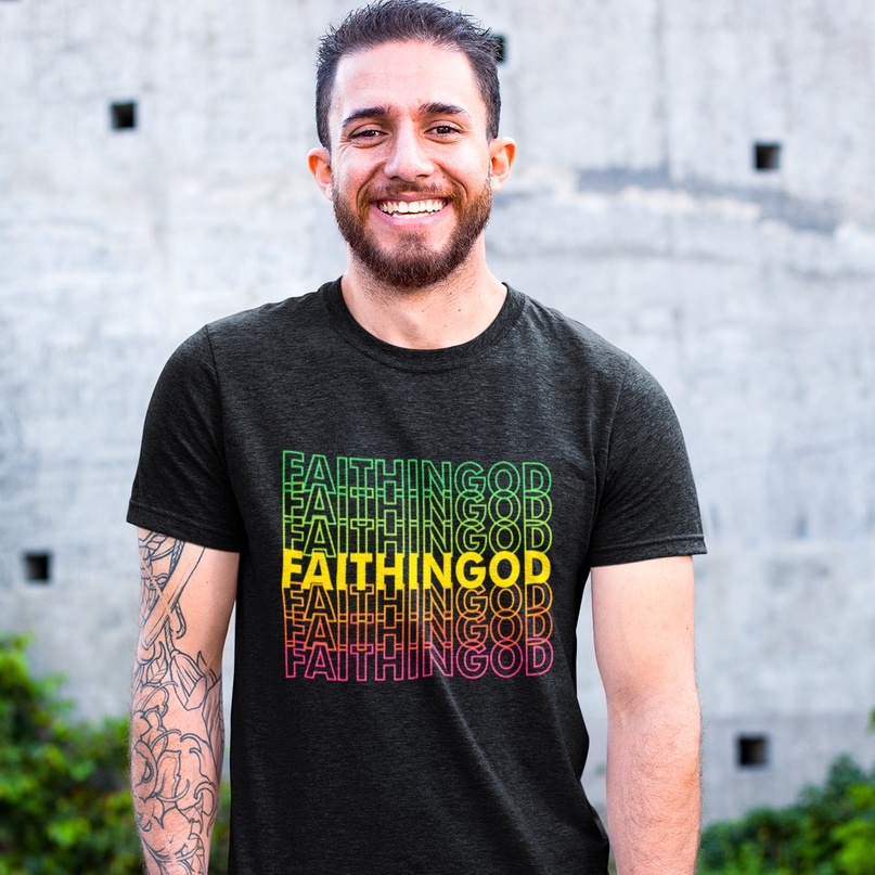 Kaos Rohani Faith In God | Jeslov Merch | Christian Apparel