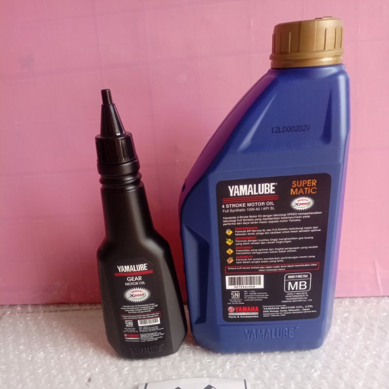 PROMO PAKET OLI YAMALUBE SUPER MATIC + OLI GEAR YAMALUBE NMAX  AEROX LEXI